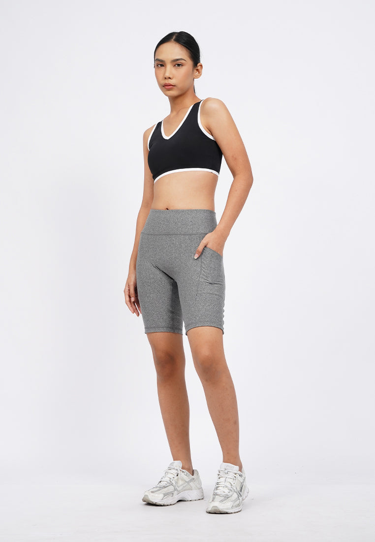 Side Pocket 9" Biker Shorts