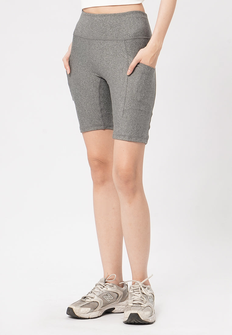 9" Biker Short Pants Grey