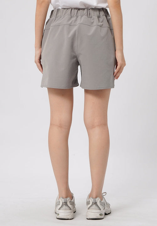 4" High Rise Train Shorts Grey