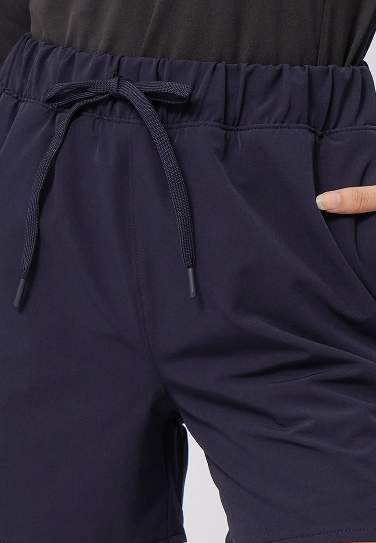 4" High Rise Train Shorts Navy