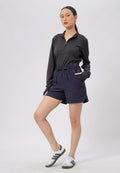 4" High Rise Train Shorts Navy