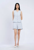 High Rise Tweed Shorts