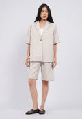 Regular Fit Twill Short Pants