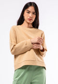 Textured Round Neck Sweatshirt