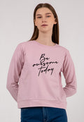 Sweatshirt In Dusty Pink
