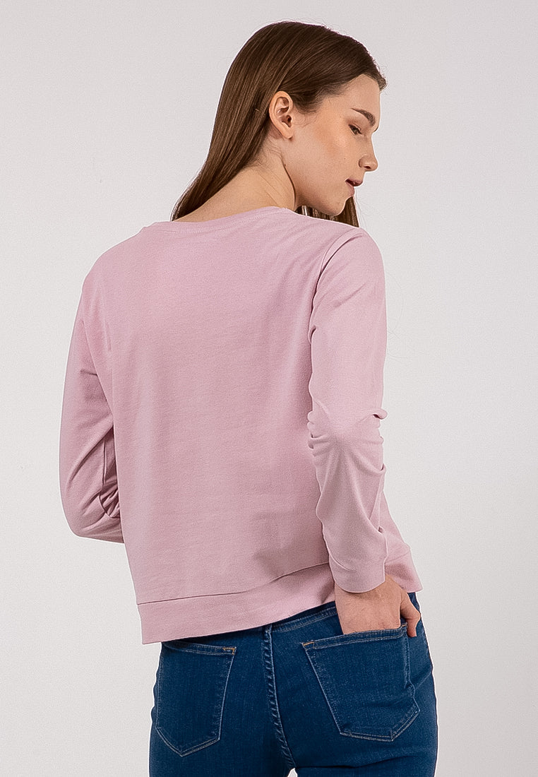Sweatshirt In Dusty Pink