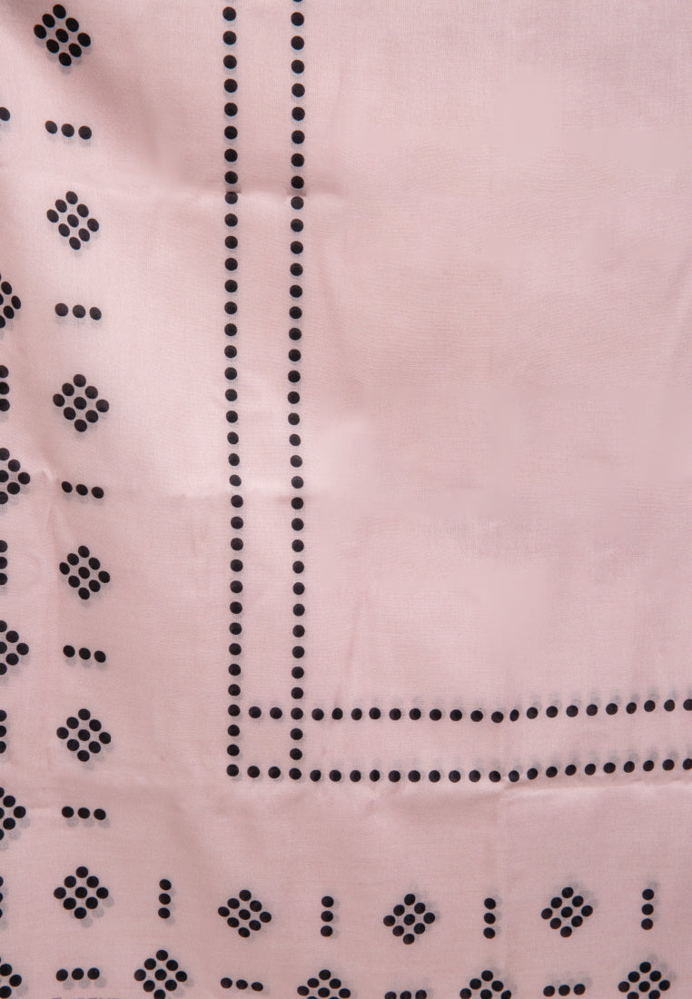 Printed Square Scarves Pink