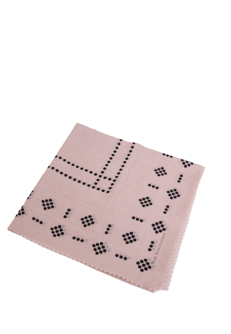Printed Square Scarves Pink