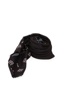 Printed Square Scarves Black