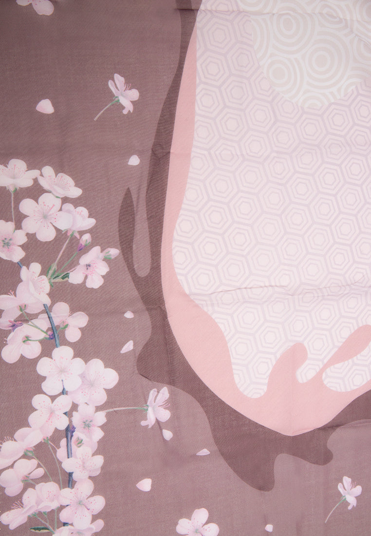 Dusty Pink Printed Scarves