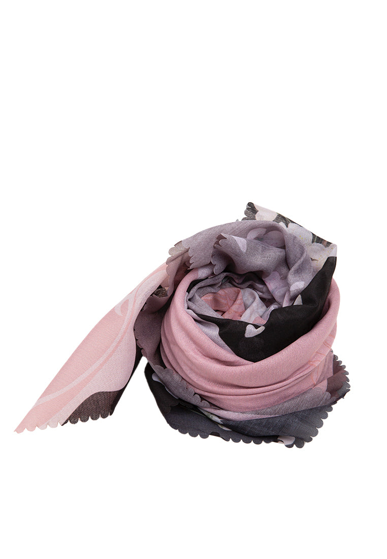 Dusty Pink Printed Scarves