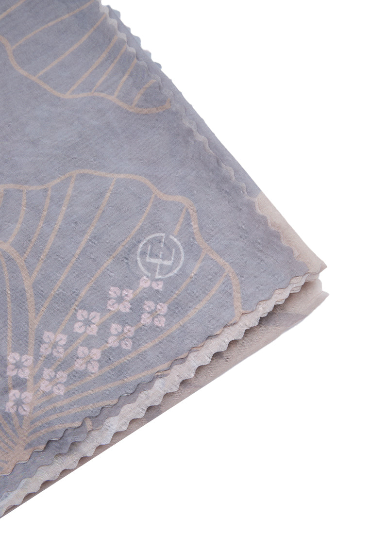 Printed Cream Scarf