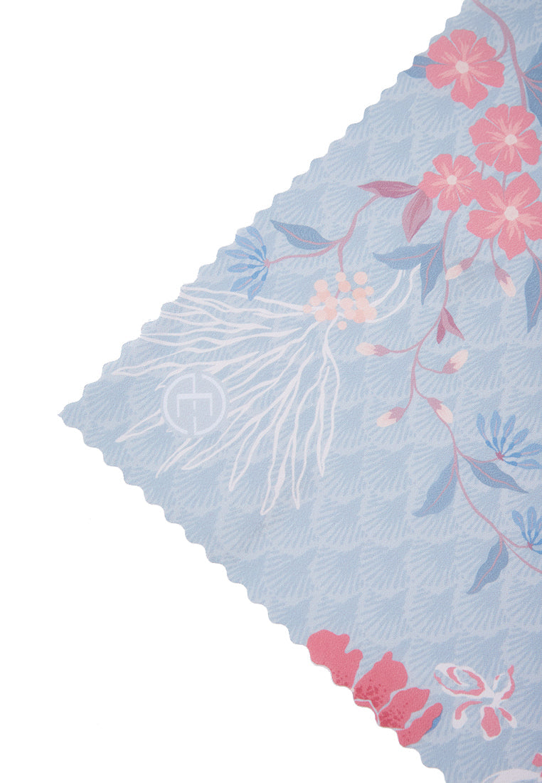 Floral Printed Soft Green Scarf