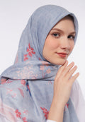 Floral Printed Soft Green Scarf