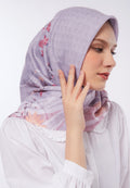 Floral Printed Grey Scarf