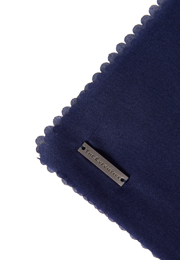Solid Navy Square Scarf