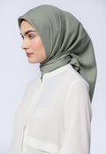 Solid Soft Green Square Scarf