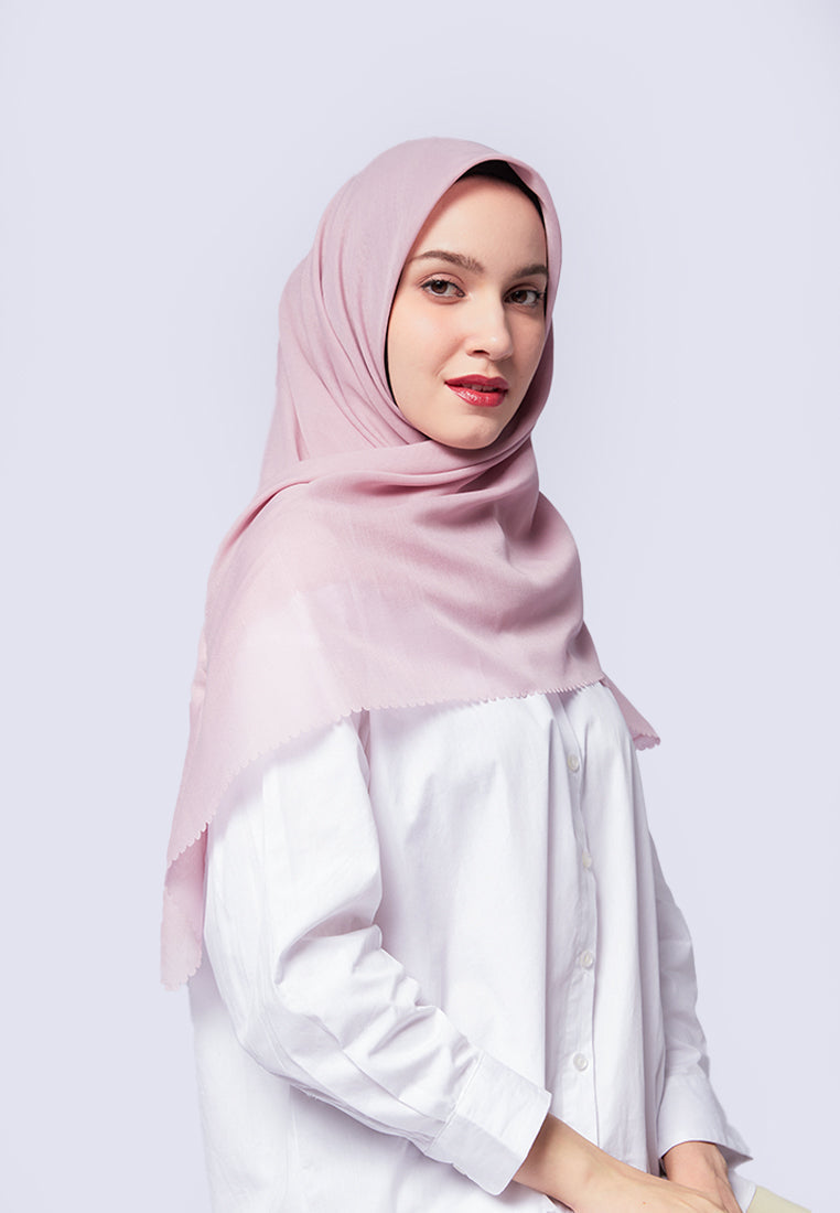 Solid Dusty Pink Square Scarf