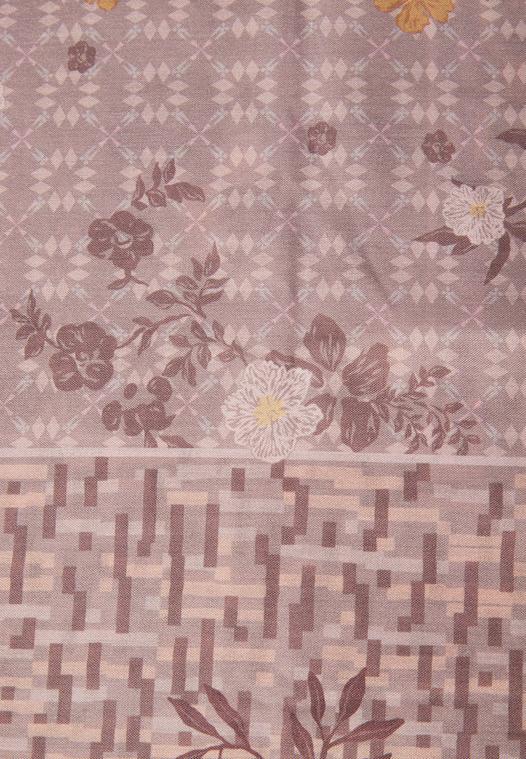 Floral Printed Oatmeal Square Scarf
