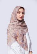 Floral Printed Oatmeal Square Scarf