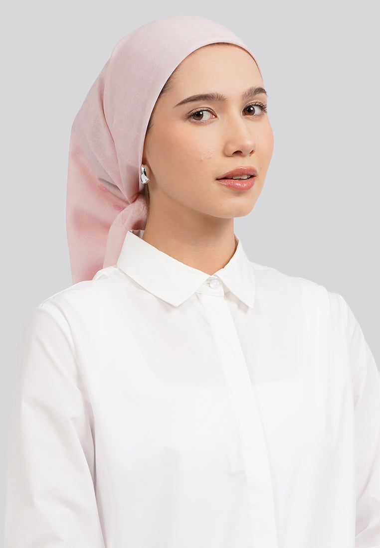Soft Pink Square Scarf
