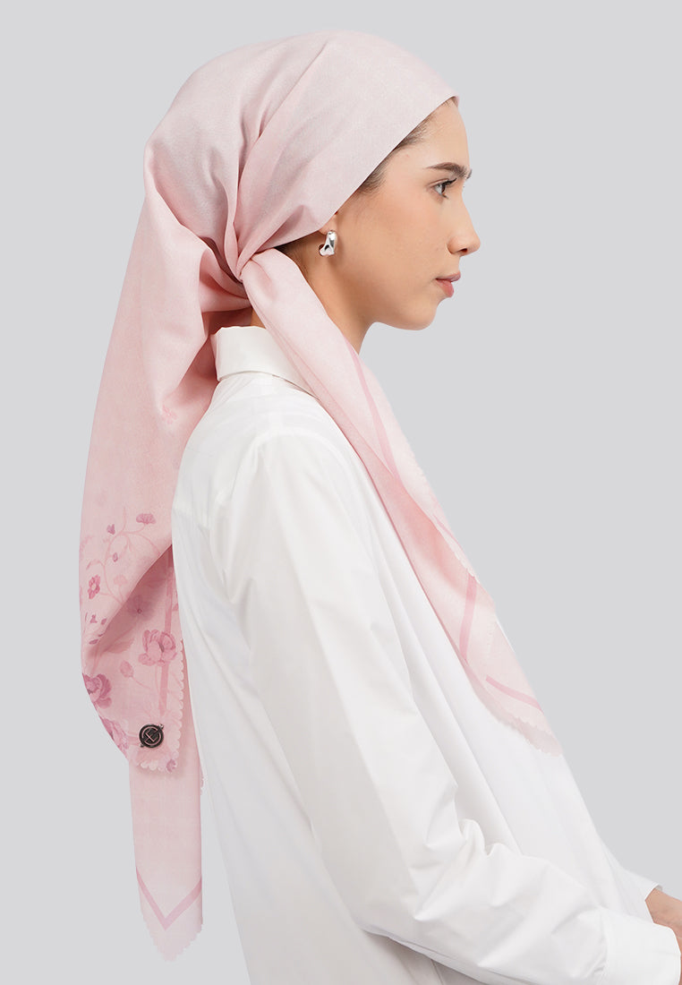 Soft Pink Square Scarf