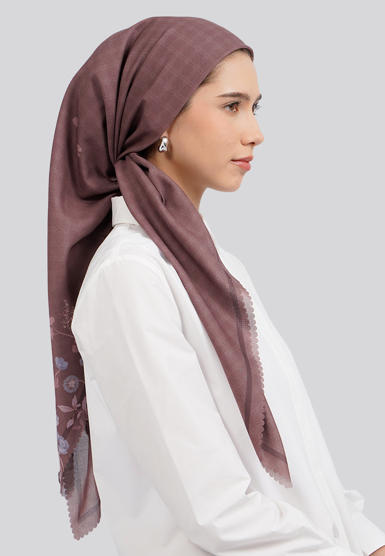 Brown Square Scarf