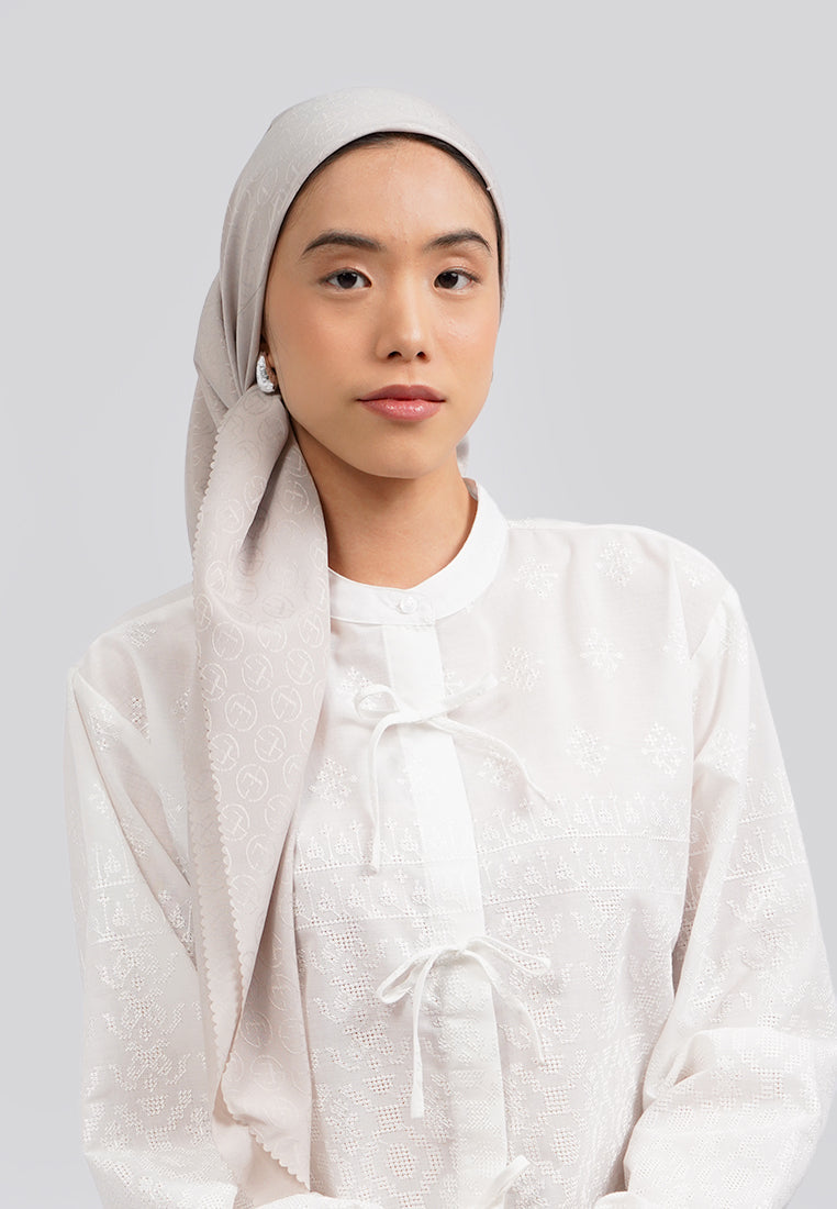 Beige Square Scarf