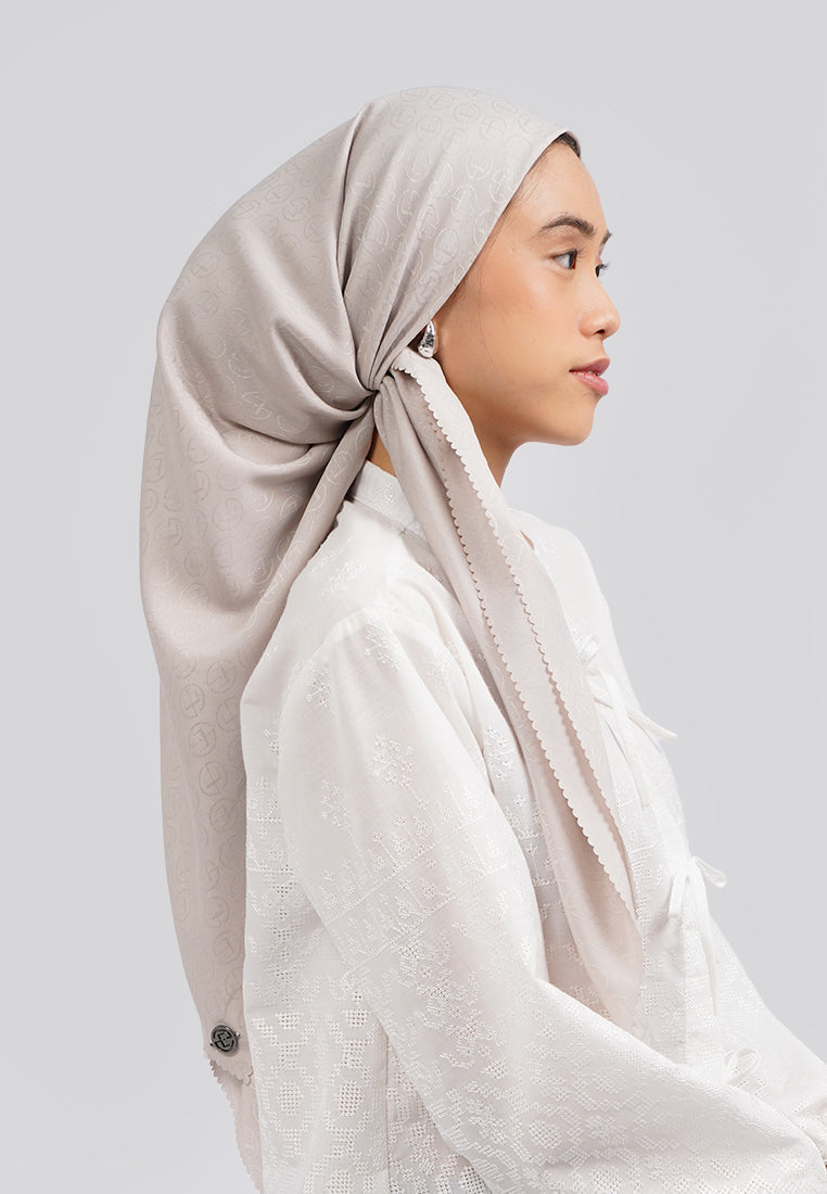 Beige Square Scarf