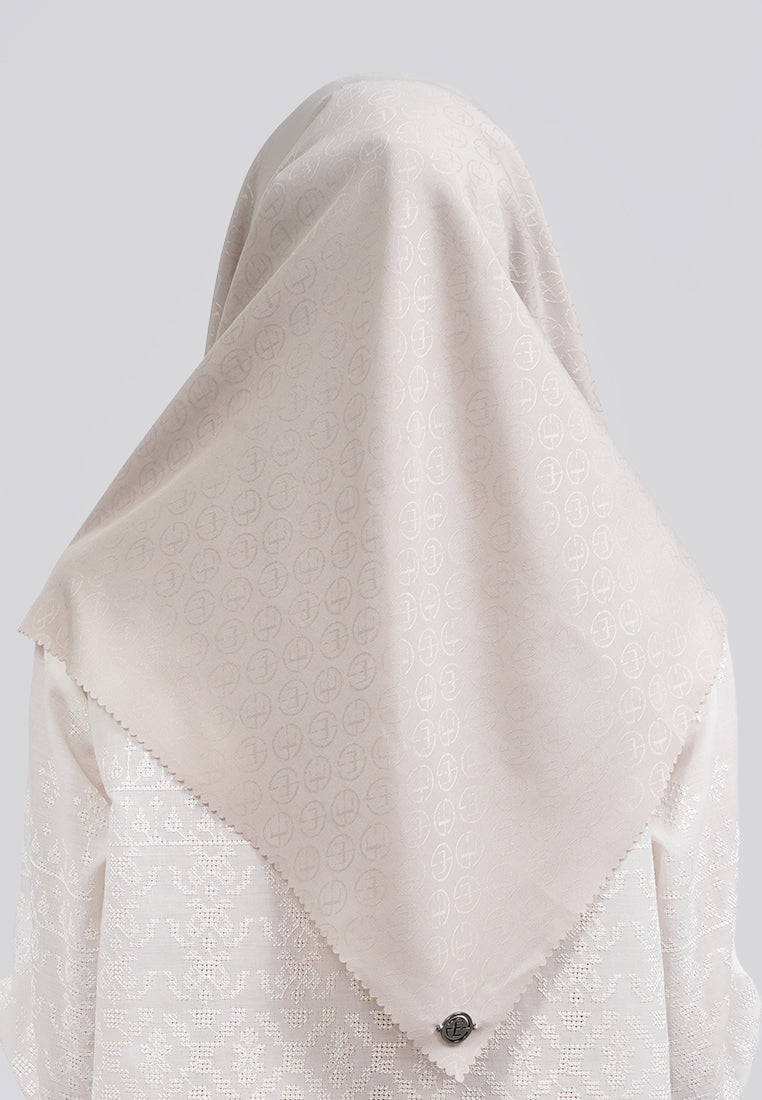 Beige Square Scarf