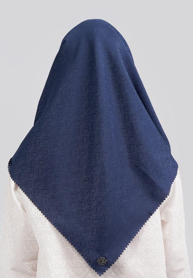Navy Square Scarf