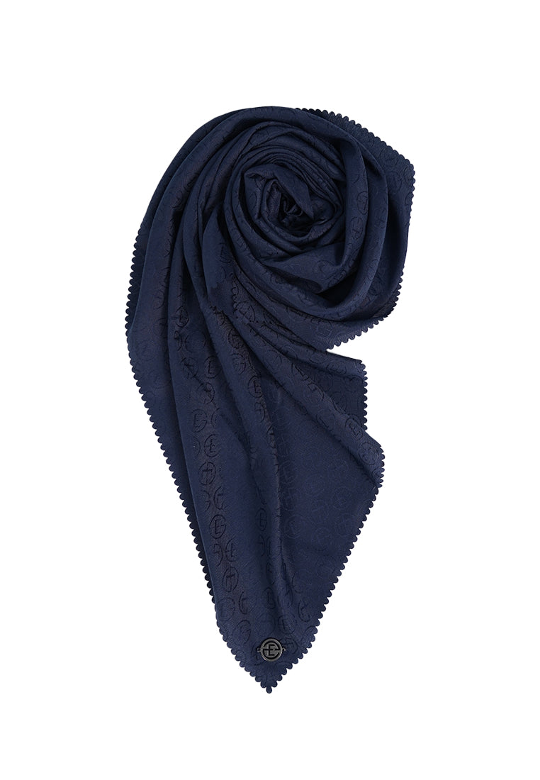 Navy Square Scarf