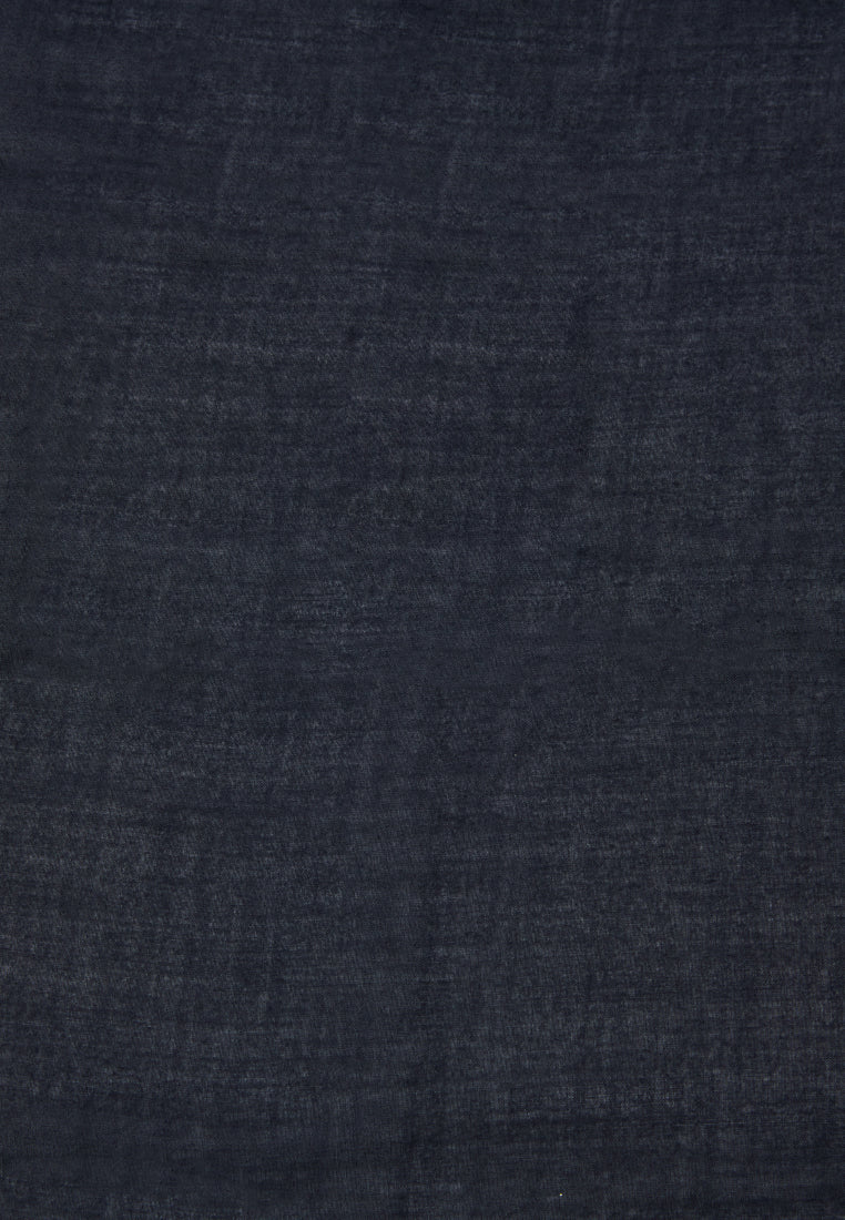 Solid Black Square Scarf