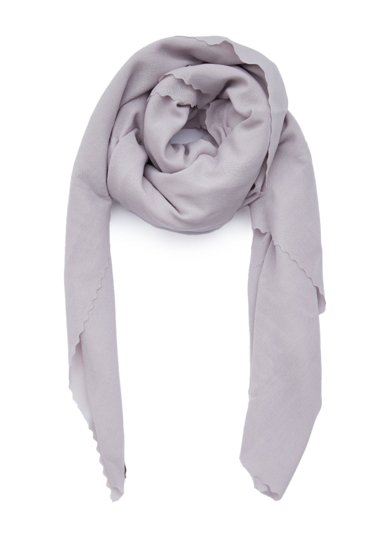 Solid Soft Grey Square Scarf