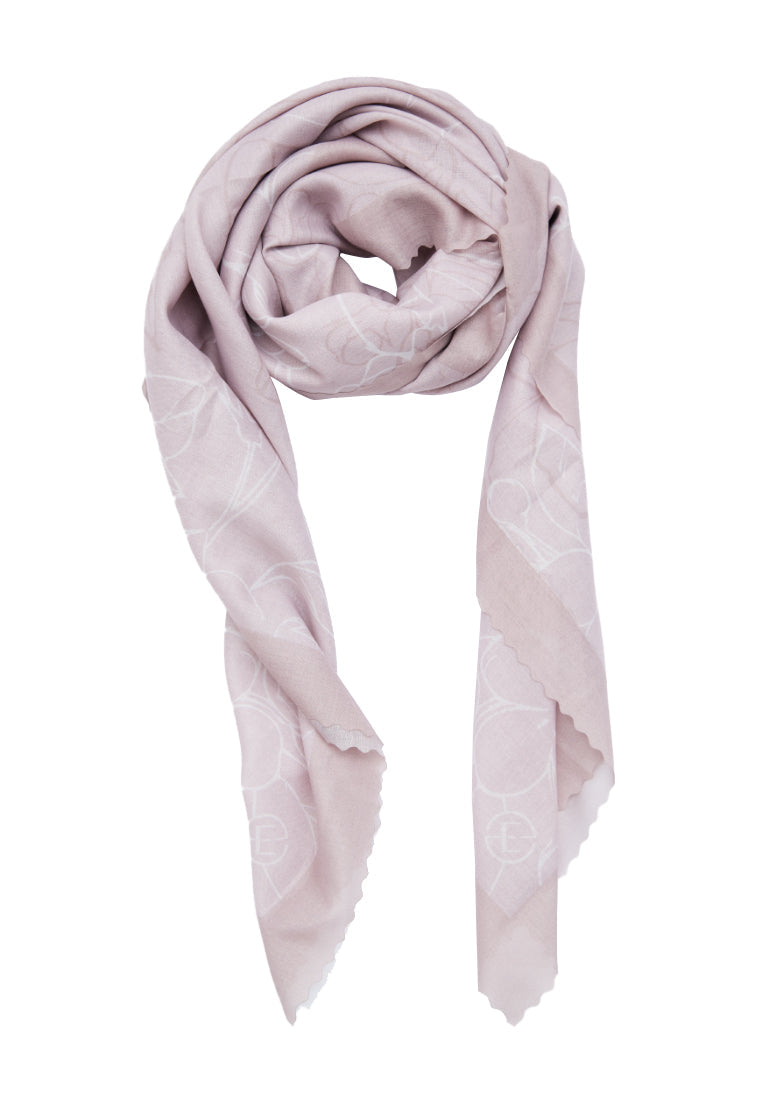 Dusty Pink Laser Cut Square Scarf