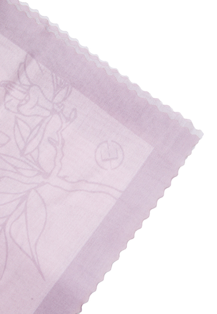 Pink Laser Cut Square Scarf