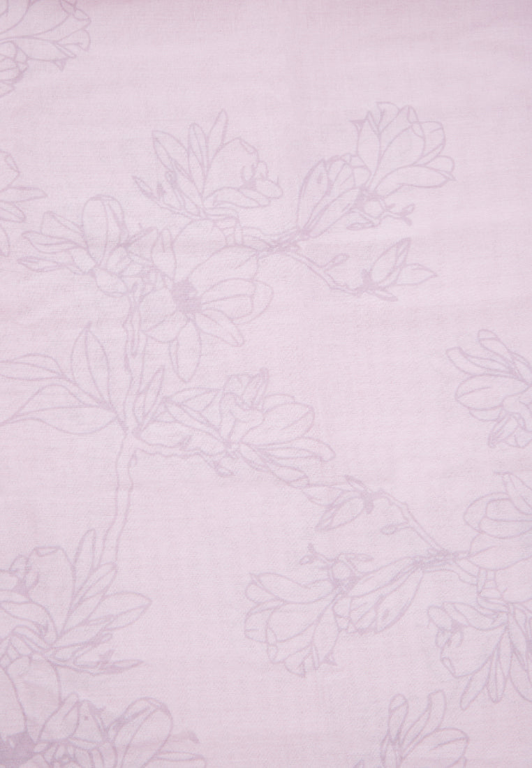 Pink Laser Cut Square Scarf
