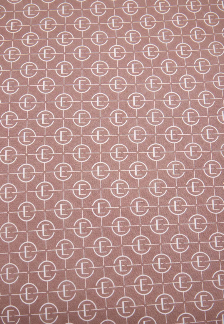 Printed Coffee Monogram Scarf