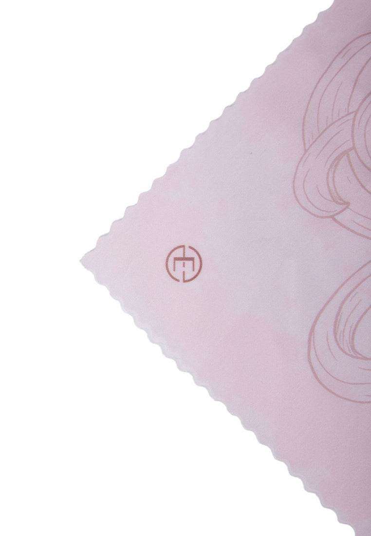 Floral Printed Soft Pink Scarf