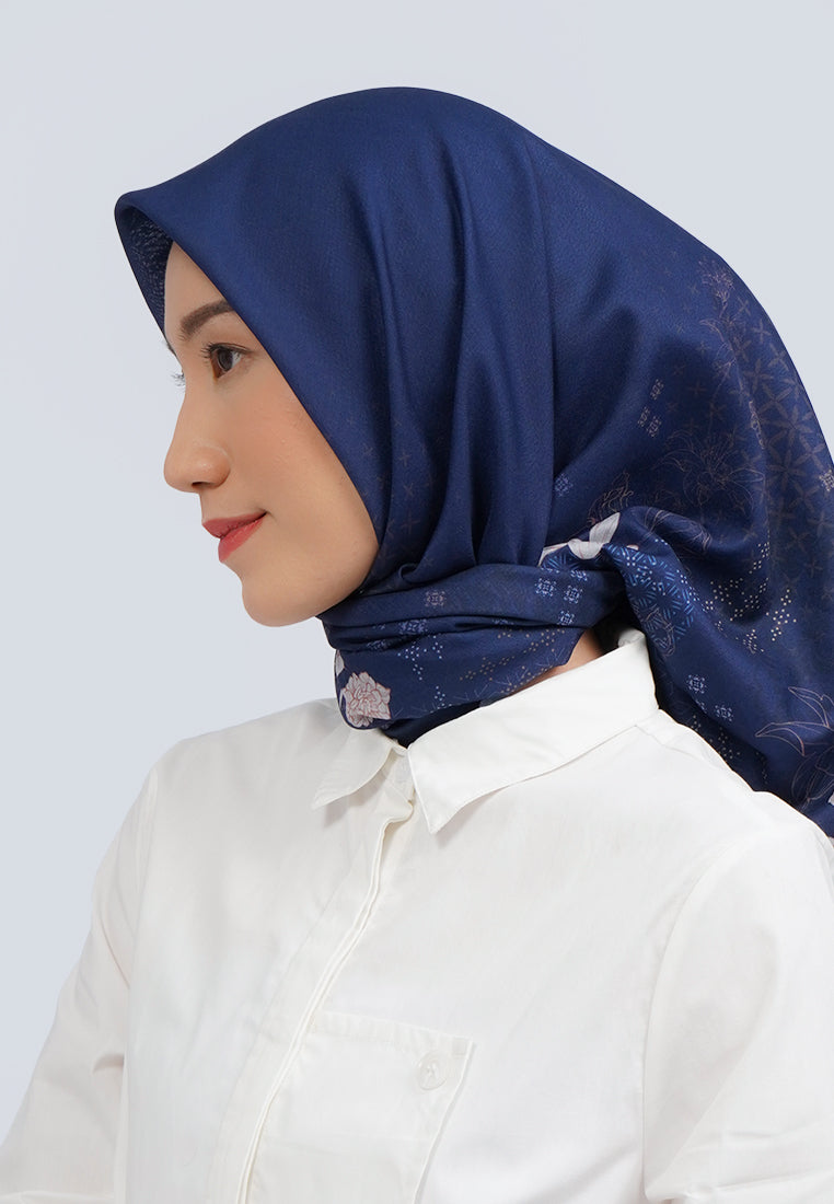 Navy Scarf Square