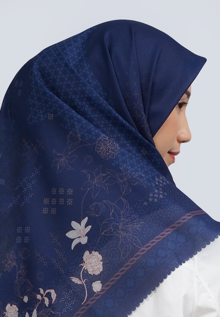 Navy Scarf Square