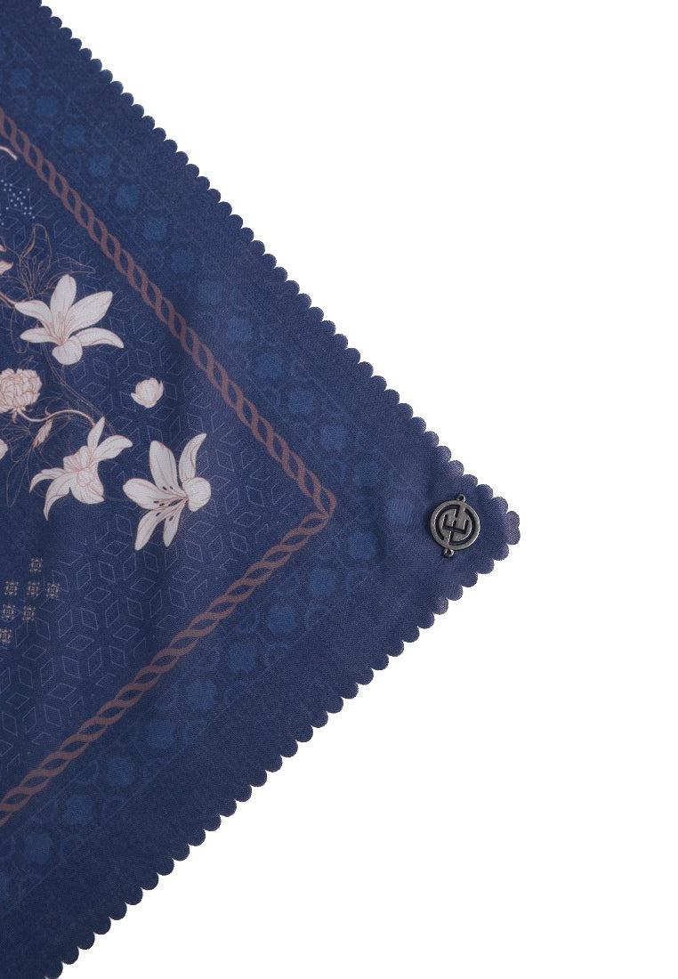 Navy Scarf Square