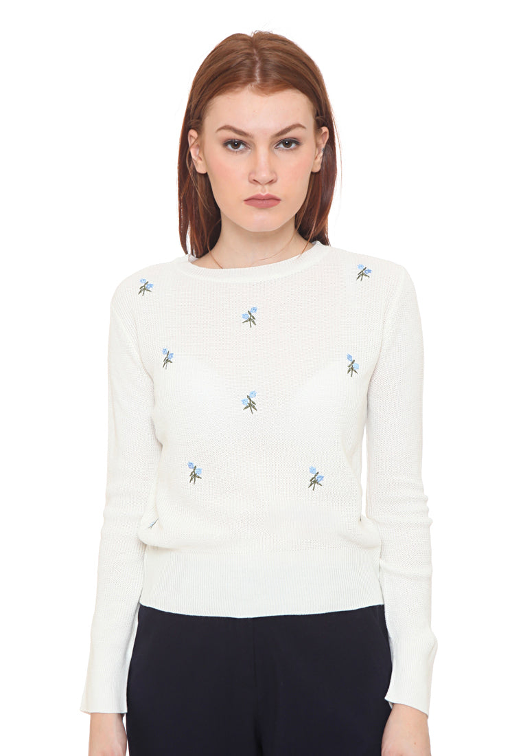 Sweater with Embroidery