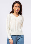 V-Neck Textured Sweater