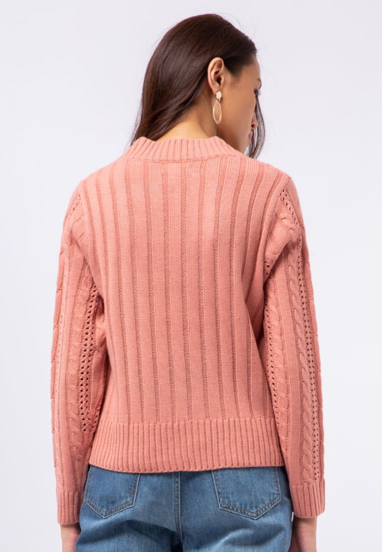 V-Neck Textured Sweater