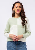 Colorblock Long Sleeve Sweater