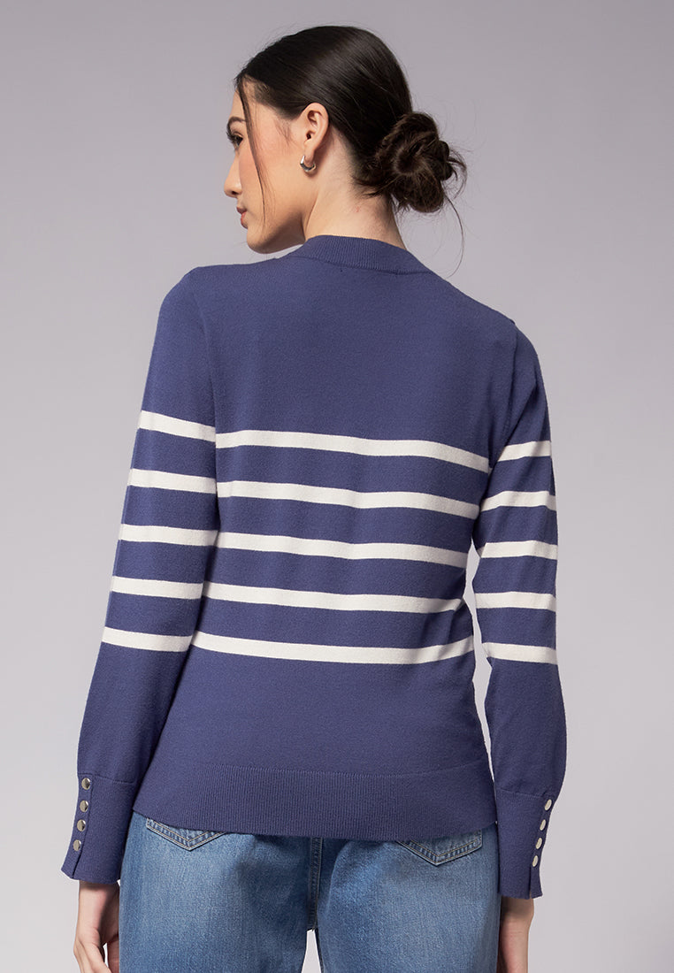 Long Sleeve Stripes Sweater