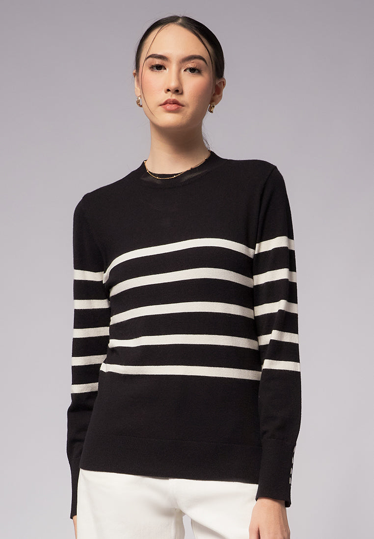 Long Sleeve Stripes Sweater