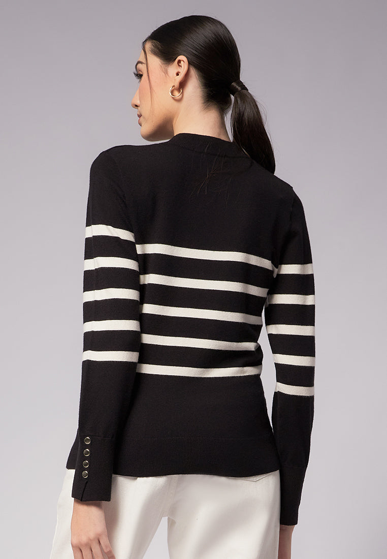 Long Sleeve Stripes Sweater