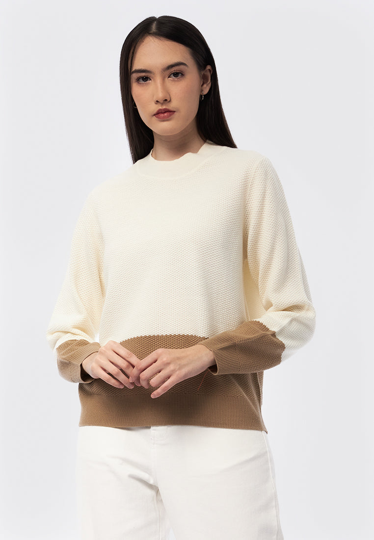 Colorblock Long Sleeve Sweater